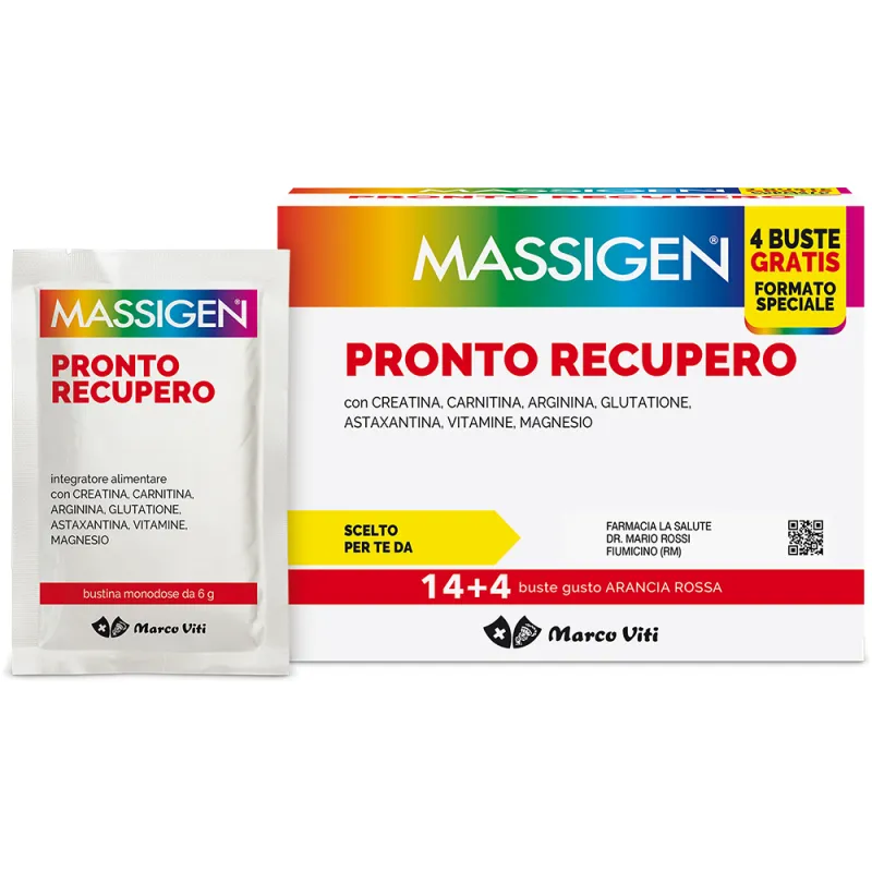 Massigen Pronto Recupero PROMO 14+4 Bustine IN OMAGGIO - farmavitality.it