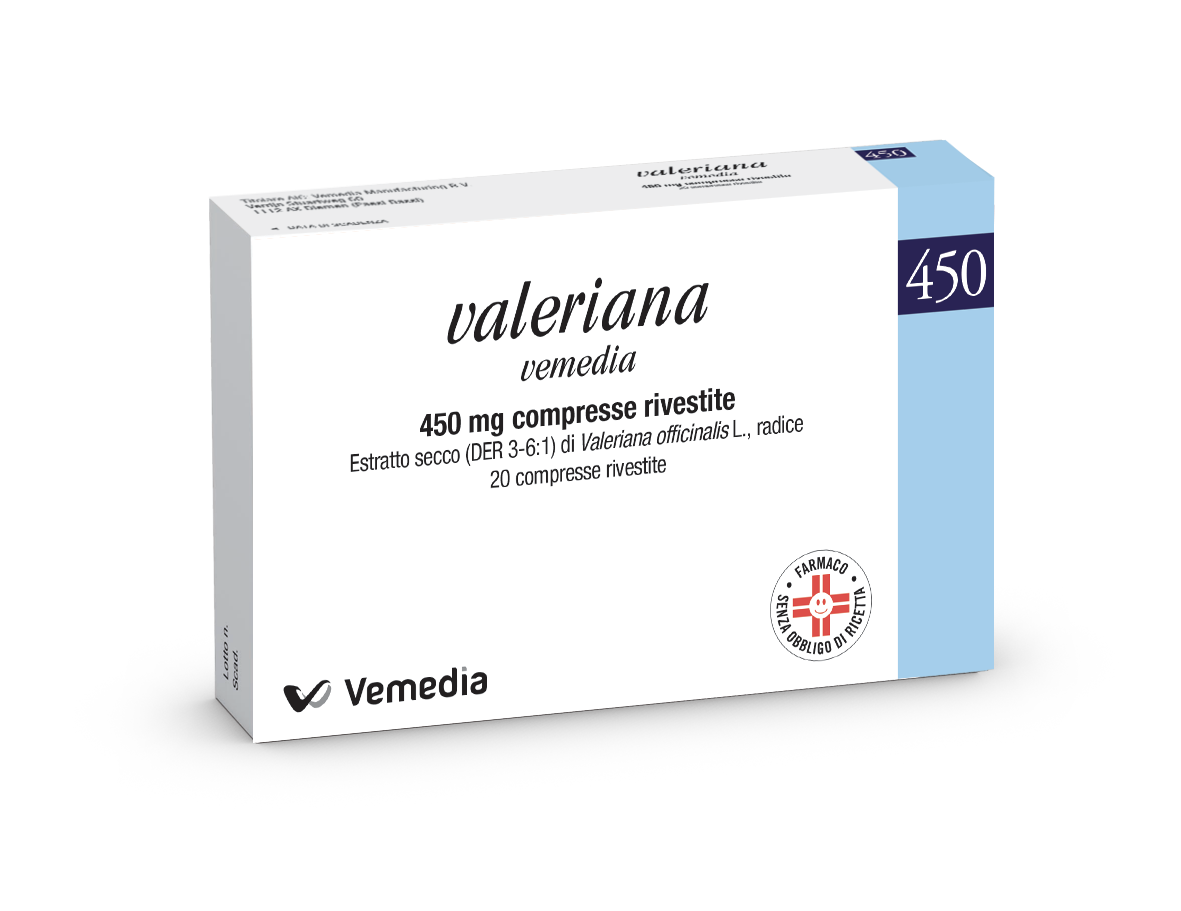 VALERIANA VEMEDIA*20CPR RIV450 - farmavitality.it