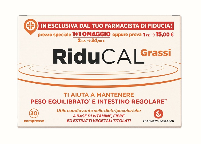 RIDUCAL GRASSI 30 COMPRESSE - farmavitality.it