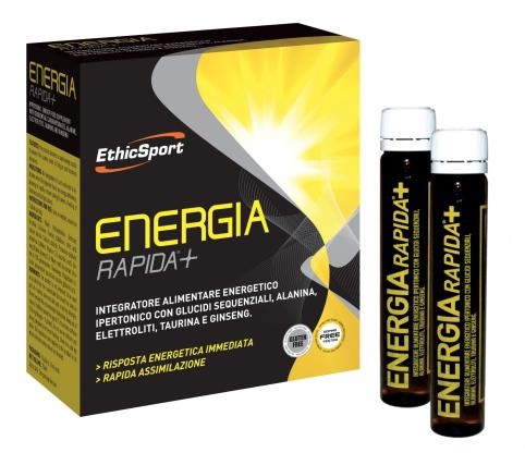 ETHICSPORT ENERGIA RAPIDA+ 10 FLACONCINI 25 ML - farmavitality.it
