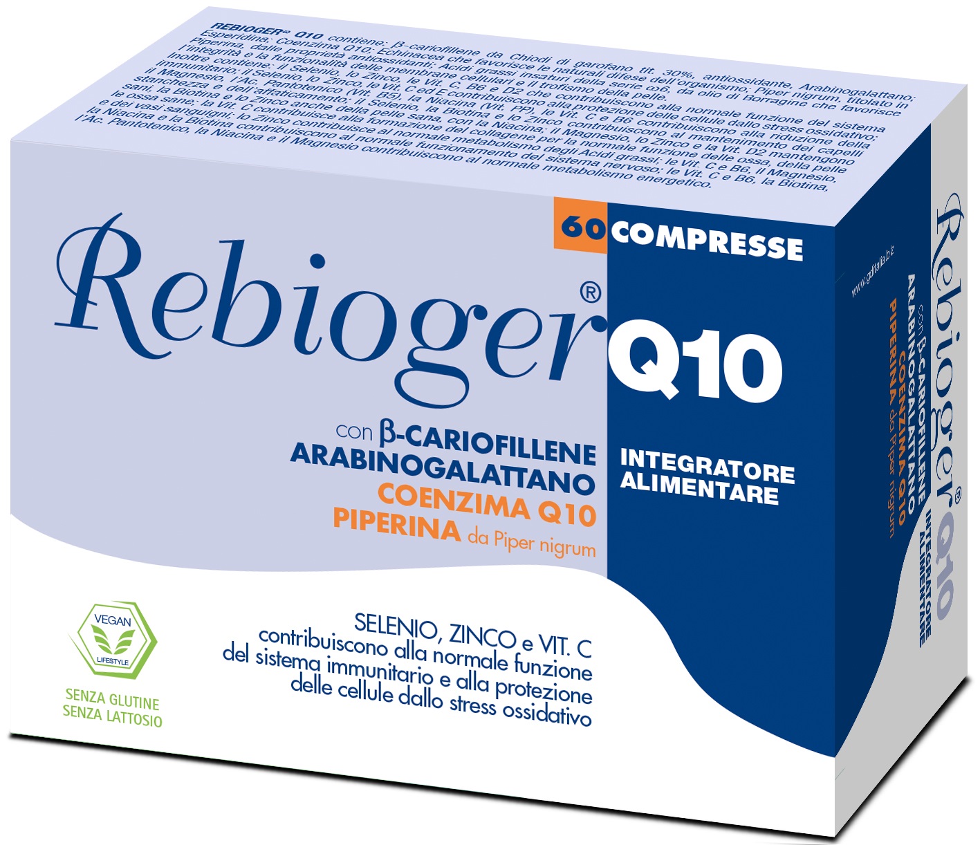 REBIOGER Q10 60 COMPRESSE - farmavitality.it