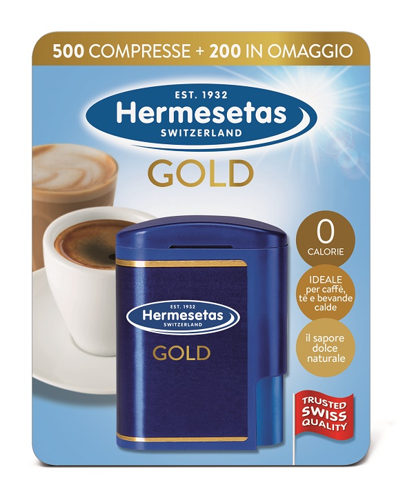 HERMESETAS GOLD 500+200 COMPRESSE 35 G - farmavitality.it