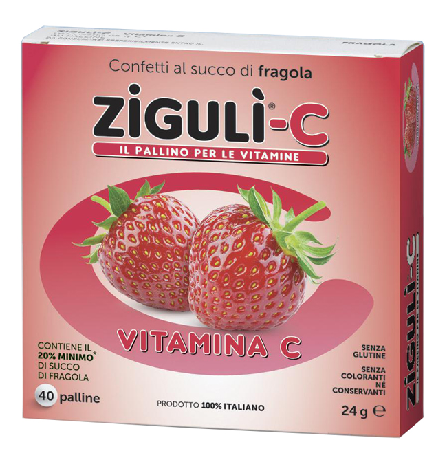 ZIGULI C FRAGOLA 40 CONFETTI 24 G - farmavitality.it