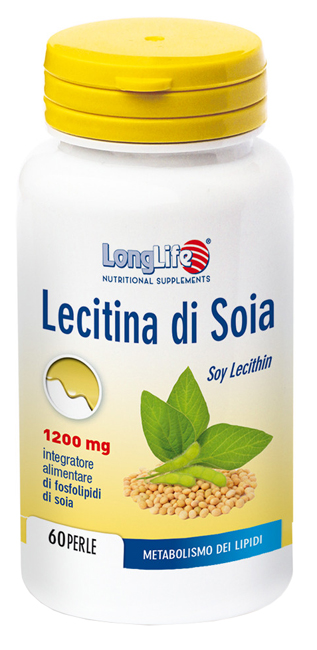 LONGLIFE LECITINA SOIA 60 PERLE - farmavitality.it