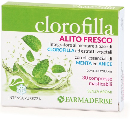 CLOROFILLA BREATH PURIFING 30 COMPRESSE MASTICABILI - farmavitality.it