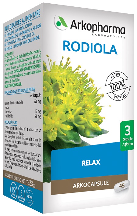 ARKO CAPSULE RODIOLA 45 CAPSULE - farmavitality.it