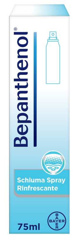 SCHIUMA SPRAY RINFRESCANTE BEPANTHENOL 75ML - farmavitality.it