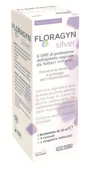 FLORAGYN SILVER SCHIUMA VAGINALE CON ARGENTO COLLOIDALE 50 ML - farmavitality.it