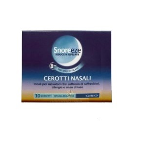 CEROTTO NASALE SNOREEZE GRANDE 10 PEZZI - farmavitality.it