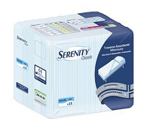 TRAVERSA SALVAMATERASSO PER INCONTINENZA SERENITY CLASSIC MISURA 60X90CM 15 PEZZI - farmavitality.it