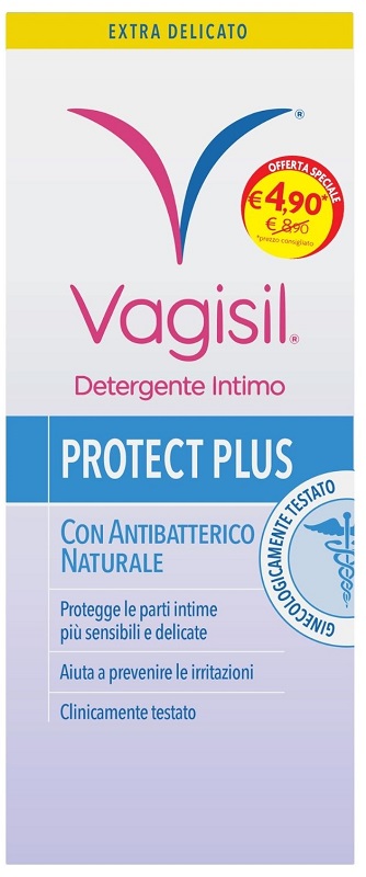VAGISIL DETERGENTE INTIMO PROTECT PLUS 250 ML - farmavitality.it