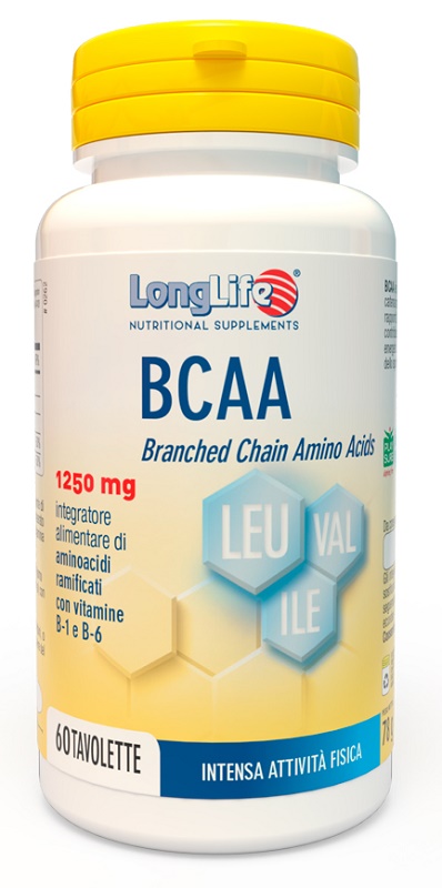 LONGLIFE BCAA 1250 MG 60 TAVOLETTE - farmavitality.it
