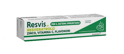 RESVIS XR ALFASIGMA 20 COMPRESSE EFFERVESCENTI DA 4 G - farmavitality.it