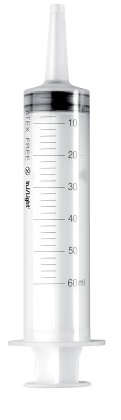 SIRINGA STERILE MONOUSO 60ML CONO CATETERE CENTRALE INJ-LIGHT SENZA AGO 1 PEZZO - farmavitality.it