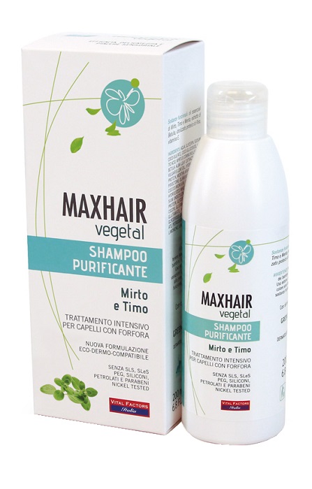 MAXHAIR VEGETAL SHAMPOO PURIFICANTE 200 ML - farmavitality.it