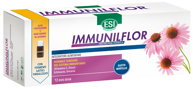ESI IMMUNILFLOR MINI DRINK 12 FLACONCINI - farmavitality.it