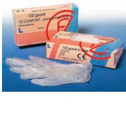 GUANTO IN VINILE CONFORT MISURA EXTRA LARGE ANTIADERENTE BIOCOMPATIBILE UTILIZZABILE ANCHE A CONTATTO CON SOSTANZE ALIMENTARI 100 PEZZI SENZA POLVERE - farmavitality.it