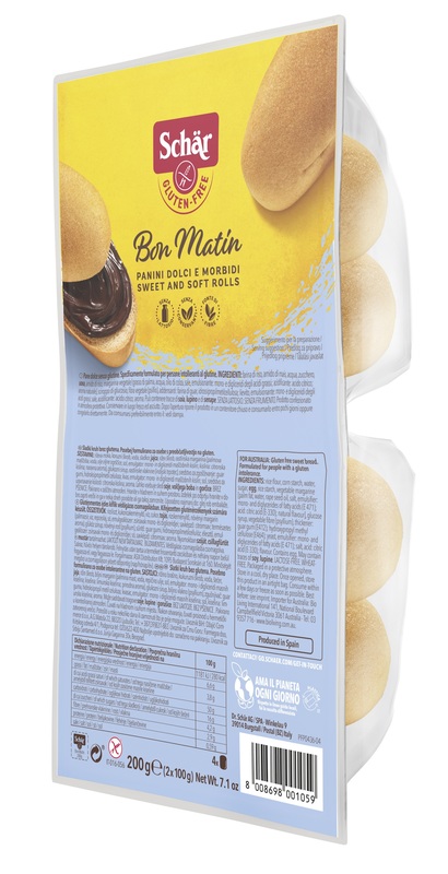 SCHAR BON MATIN PANINI DOLCI E MORBIDI SENZA LATTOSIO 2 PEZZI DA 100 G - farmavitality.it