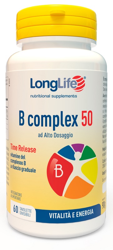 LONGLIFE B COMPLEX 50 T/R 60 TAVOLETTE - farmavitality.it