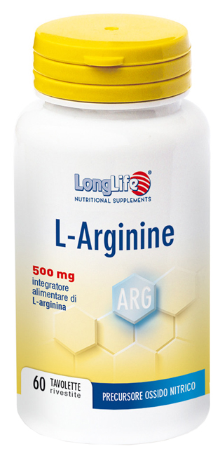 LONGLIFE L-ARGININE 60 TAVOLETTE RIVESTITE DA 900 MG - farmavitality.it
