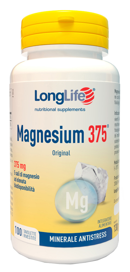 LONGLIFE MAGNESIUM 375 MG 100 TAVOLETTE - farmavitality.it