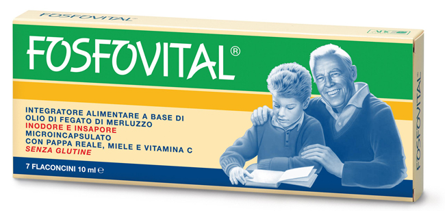 FOSFOVITAL OLIO FEGATO DI MERLUZZO 7 FLACONCINI - farmavitality.it
