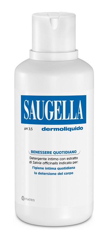 SAUGELLA DERMOLIQUIDO PH 3,5 DETERGENTE INTIMO BENESSERE QUOTIDIANO 500 ML - farmavitality.it