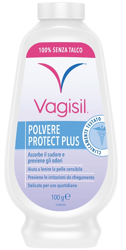 VAGISIL POLVERE PROTECT PLUS IGIENE FEMMINILE 100 G - farmavitality.it