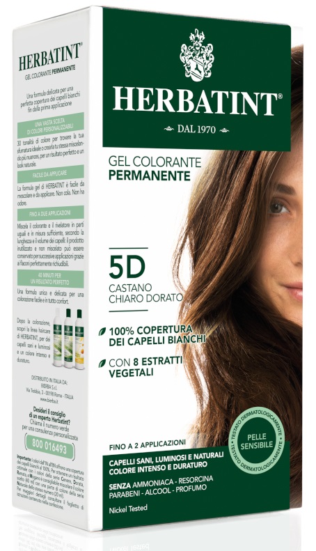 HERBATINT 5D CASTANO CHIARO DORATO 150 ML - farmavitality.it