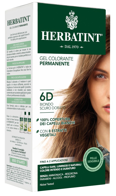 HERBATINT 6D BIONDO SCURO DORATO 150 ML - farmavitality.it