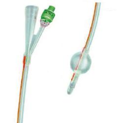 CATETERE FOLEY IN SILICONE TRASPARENTE A 2 VIE CON PALLONCINO 5-10ML DIAMETRO CH18 6,00MM LUNGHEZZA 40CM - farmavitality.it