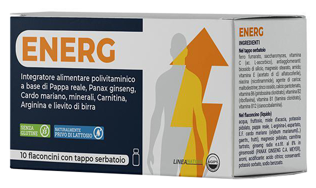 ENERG 10 FLACONCINI 10 ML CON TAPPO SERBATOIO - farmavitality.it