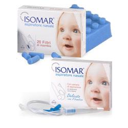 FILTRO RICAMBIO ASPIRATORE NASALE ISOMAR 20 PEZZI - farmavitality.it