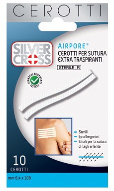 CEROTTO SILVER CROSS SUT AIRPORE 6,4X108 10 PEZZI - farmavitality.it