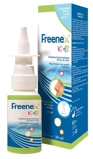FREENEX IPERTONICO KIDS SPRAY NASALE CON ACQUA DI MARE 30 ML - farmavitality.it