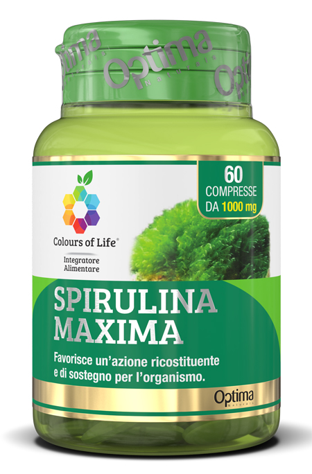 COLOURS OF LIFE SPIRULINA MAXIMA 60 COMPRESSE 1000 MG - farmavitality.it