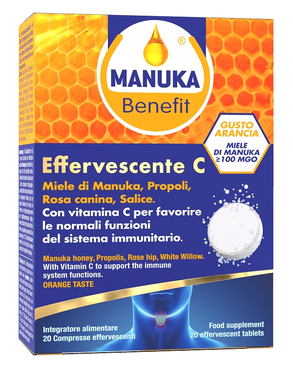 MANUKA BENEFIT EFFERVESCENTE C 20 COMPRESSE - farmavitality.it