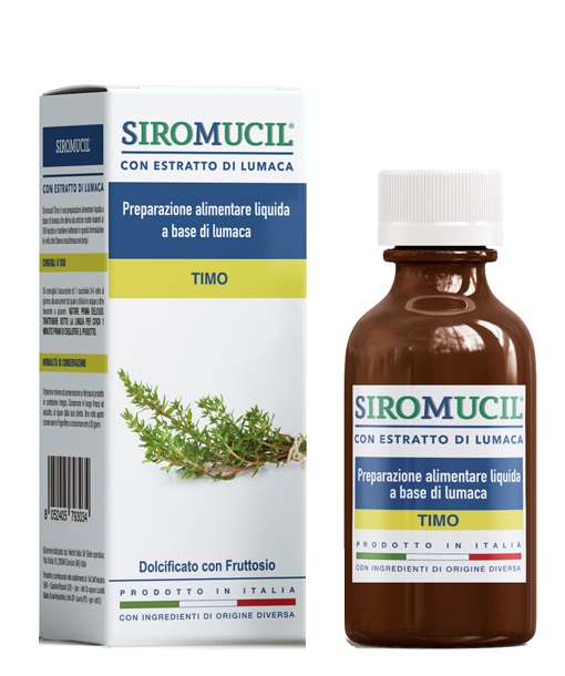 SIROMUCIL PREPARATO ALIMENTARE CON ESTRATTO DI LUMACA AL TIMO 150 ML - farmavitality.it