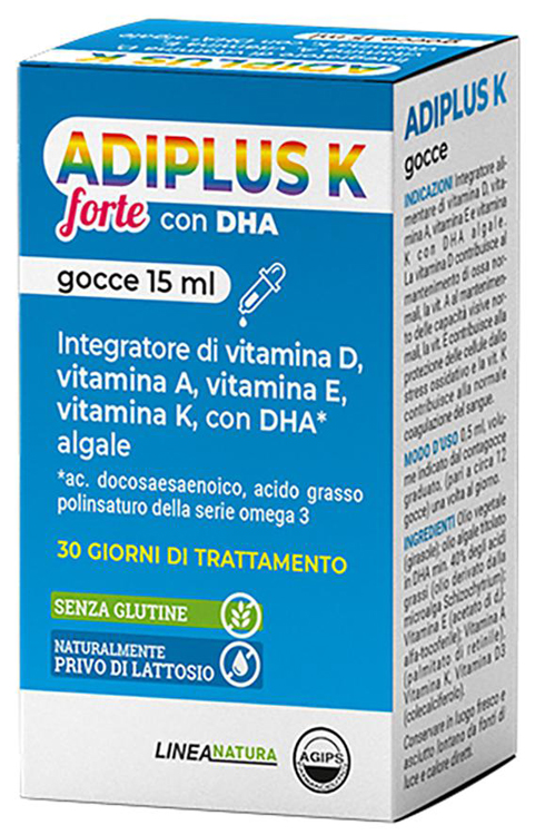 ADIPLUS K FORTE CON DHA GOCCE FLACONCINO 15 ML - farmavitality.it