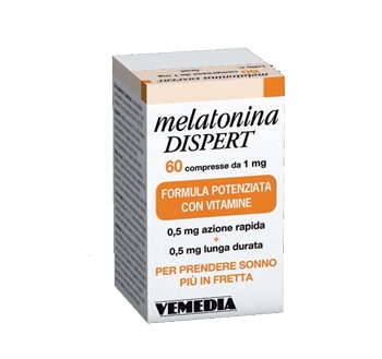 Vemedia Pharma Melatonina Dispert 1mg Di Melatonina 60 Compresse - farmavitality.it