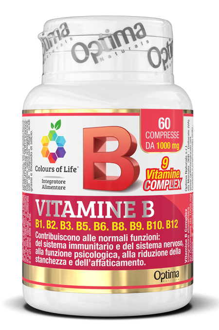 COLOURS OF LIFE VITAMINE B COMPLEX 60 COMPRESSE 1000 MG - farmavitality.it