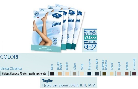SAUBER COLLANT 70 DENARI MAGLIA MICRORETE BRONZE 3 LINEA CLASSICA - farmavitality.it