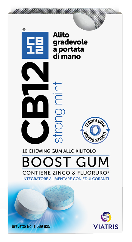 CB12 BOOST 10 CHEWING-GUM ZINCO E FLUORURO NEW FORMULATION - farmavitality.it