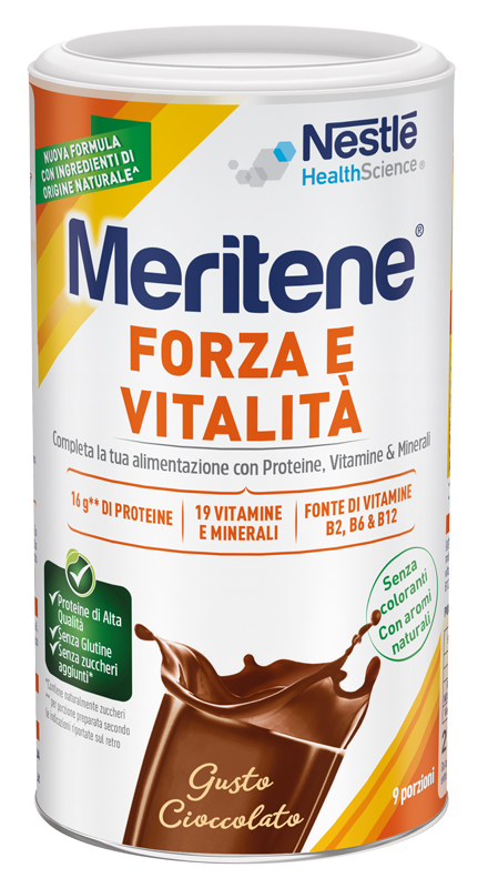 MERITENE FORZA E VITALITA' CIOCCOLATO 270 G - farmavitality.it