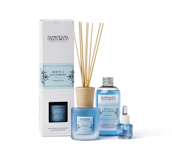 DIFFUSORE BASTONCINI 100 ML MIRTO E GELSOMINO - farmavitality.it