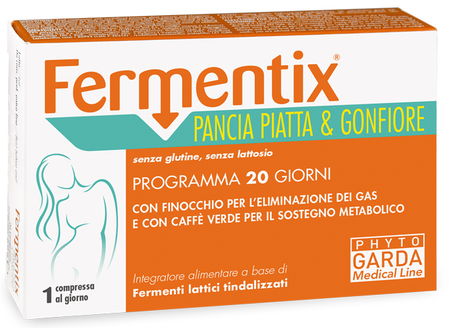 FERMENTIX PANCIA PIATTA E GONFIORE 20 COMPRESSE - farmavitality.it
