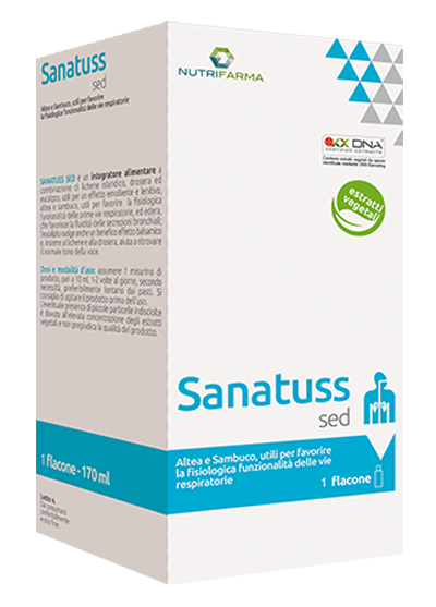 NUTRIFARMA SANATUSS SED 170 ML - farmavitality.it