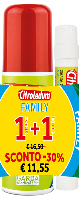 CITROLEDUM FAMILY KIT SPRAY 75 ML + STICK 10 ML - farmavitality.it