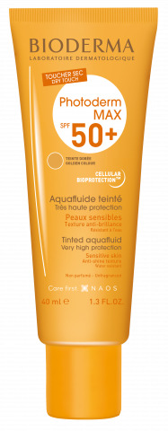 PHOTODERM MAX AQUAFLUIDE TINTED NP FLUIDO SOLARE SPF 50+ UVA 26 40 ML - farmavitality.it