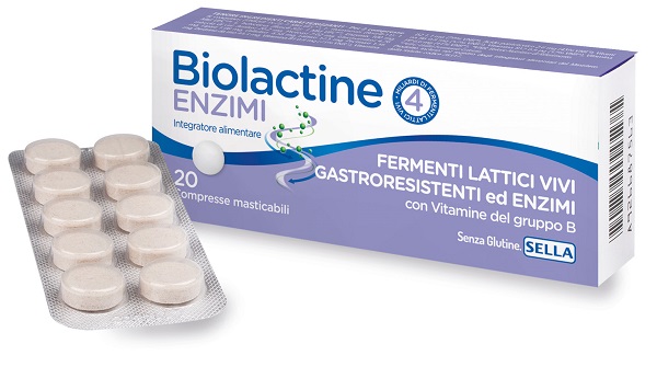 BIOLACTINE ENZIMI 20 COMPRESSE NUOVA FORMULA - farmavitality.it